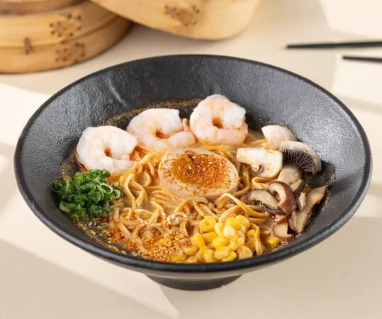 TOM YUM RAMEN WITH SHRIMP🌶️